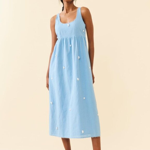 Emily Dress - Pearly Blue